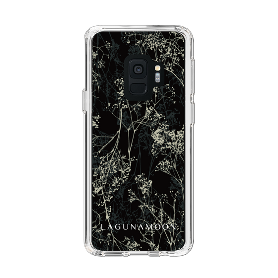 Slim Protection Case［ LAGUNAMOON - Botanical - Black ］