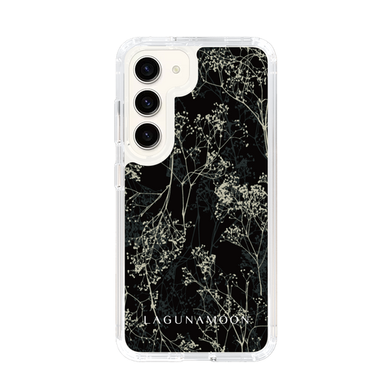 Slim Protection Case［ LAGUNAMOON - Botanical - Black ］