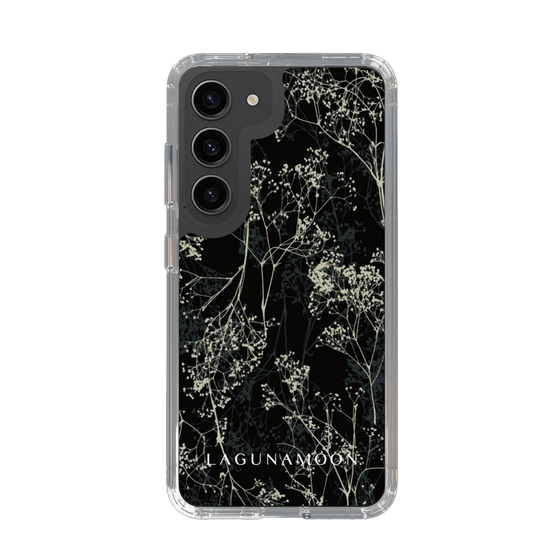 Slim Protection Case［ LAGUNAMOON - Botanical - Black ］