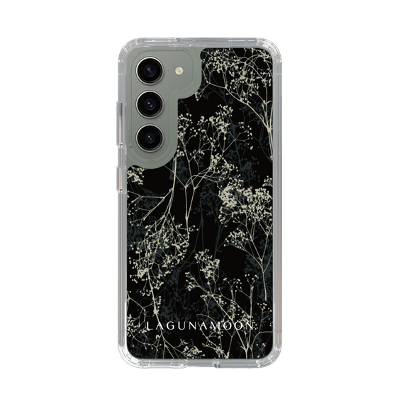 Slim Protection Case［ LAGUNAMOON - Botanical - Black ］