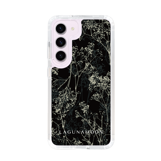 Slim Protection Case［ LAGUNAMOON - Botanical - Black ］