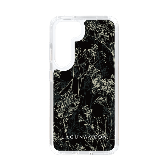 Slim Protection Case［ LAGUNAMOON - Botanical - Black ］