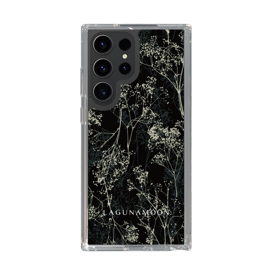 Slim Protection Case［ LAGUNAMOON - Botanical - Black ］