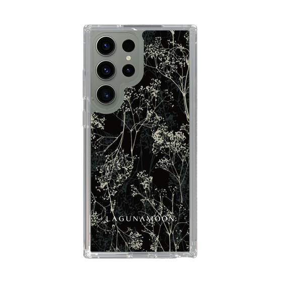 Slim Protection Case［ LAGUNAMOON - Botanical - Black ］