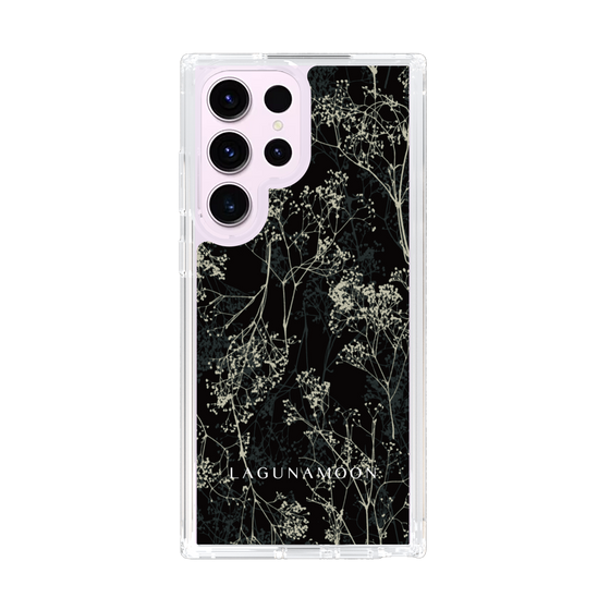 Slim Protection Case［ LAGUNAMOON - Botanical - Black ］