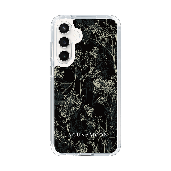 Slim Protection Case［ LAGUNAMOON - Botanical - Black ］
