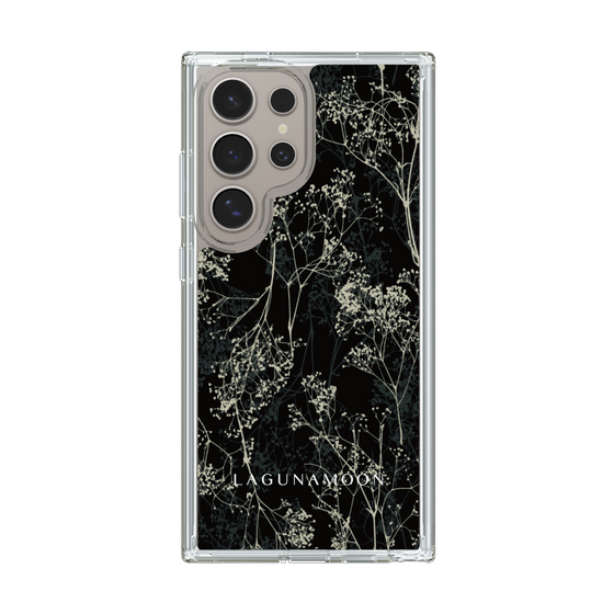 Slim Protection Case［ LAGUNAMOON - Botanical - Black ］