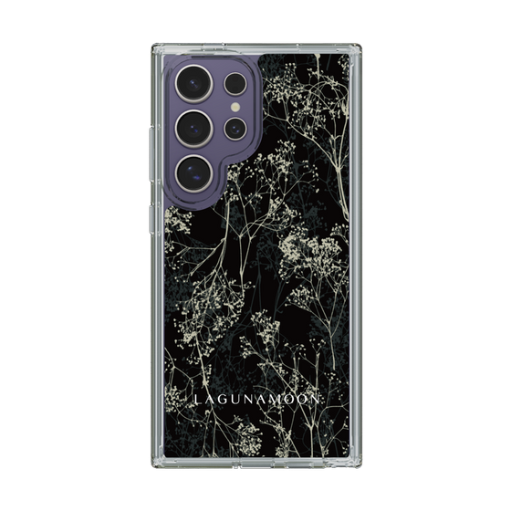 Slim Protection Case［ LAGUNAMOON - Botanical - Black ］