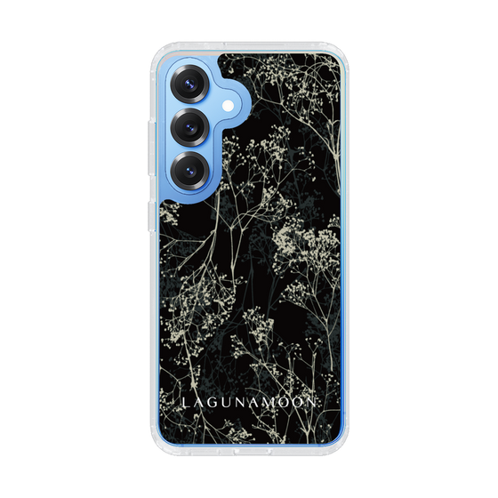 Slim Protection Case［ LAGUNAMOON - Botanical - Black ］