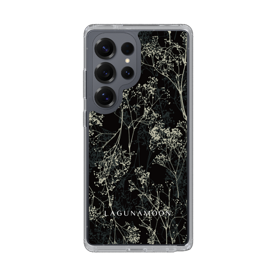 Slim Protection Case［ LAGUNAMOON - Botanical - Black ］