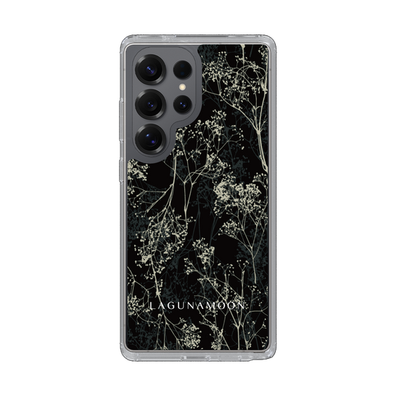 Slim Protection Case［ LAGUNAMOON - Botanical - Black ］