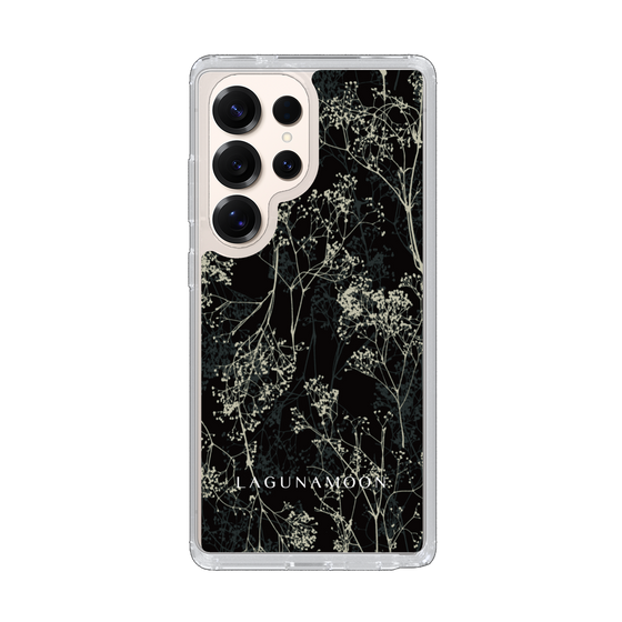 Slim Protection Case［ LAGUNAMOON - Botanical - Black ］