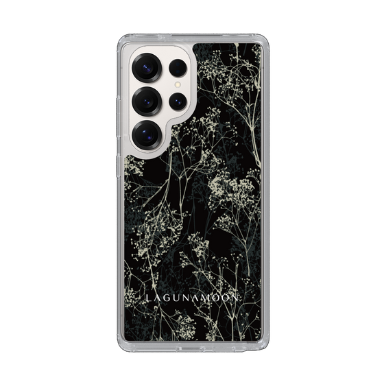 Slim Protection Case［ LAGUNAMOON - Botanical - Black ］