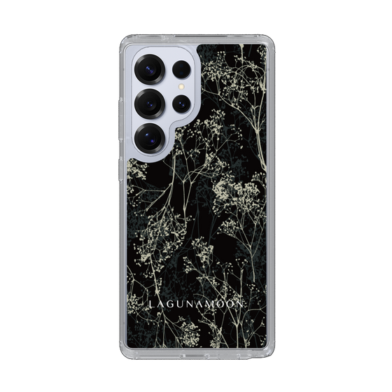 Slim Protection Case［ LAGUNAMOON - Botanical - Black ］