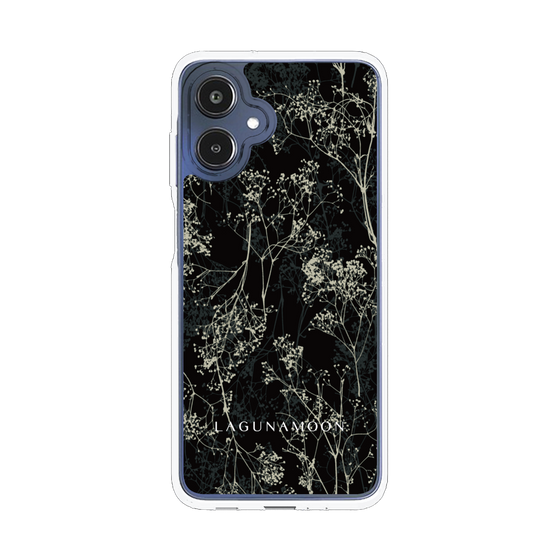 Slim Protection Case［ LAGUNAMOON - Botanical - Black ］