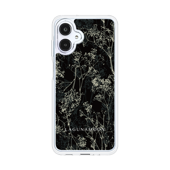 Slim Protection Case［ LAGUNAMOON - Botanical - Black ］