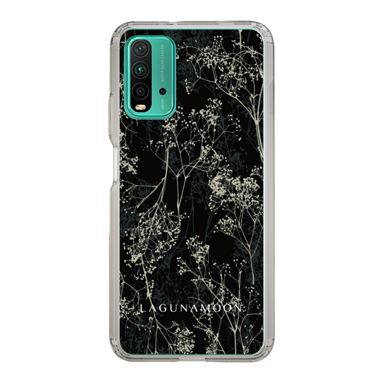 Slim Protection Case［ LAGUNAMOON - Botanical - Black ］