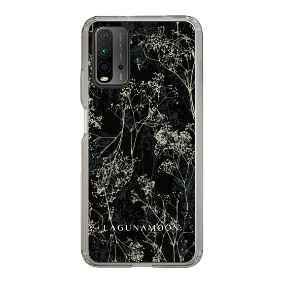 Slim Protection Case［ LAGUNAMOON - Botanical - Black ］
