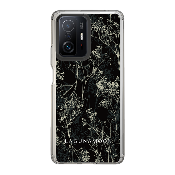 Slim Protection Case［ LAGUNAMOON - Botanical - Black ］