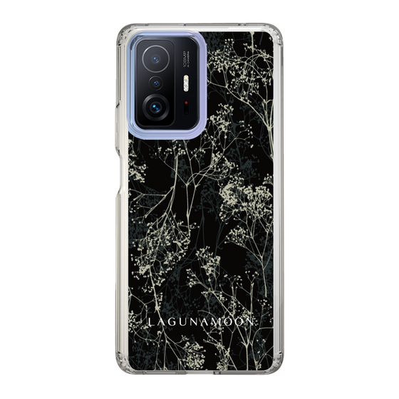 Slim Protection Case［ LAGUNAMOON - Botanical - Black ］