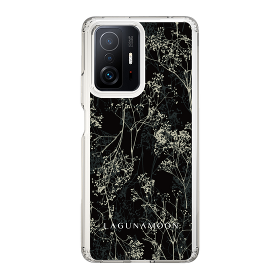 Slim Protection Case［ LAGUNAMOON - Botanical - Black ］