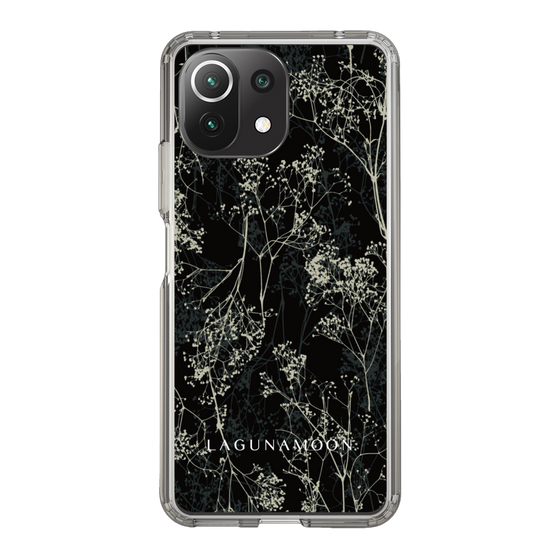 Slim Protection Case［ LAGUNAMOON - Botanical - Black ］