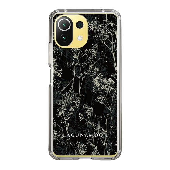 Slim Protection Case［ LAGUNAMOON - Botanical - Black ］