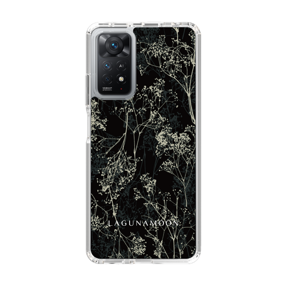 Slim Protection Case［ LAGUNAMOON - Botanical - Black ］