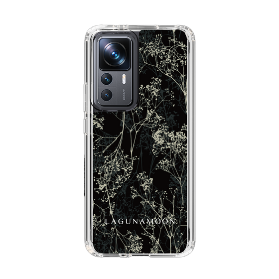 Slim Protection Case［ LAGUNAMOON - Botanical - Black ］