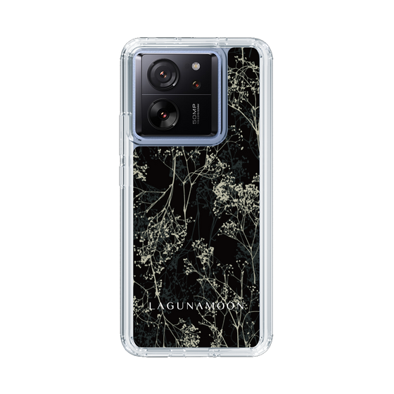 Slim Protection Case［ LAGUNAMOON - Botanical - Black ］