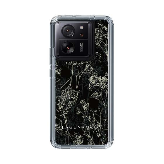 Slim Protection Case［ LAGUNAMOON - Botanical - Black ］