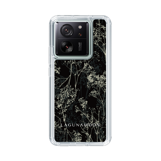Slim Protection Case［ LAGUNAMOON - Botanical - Black ］