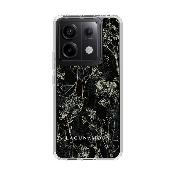 Slim Protection Case［ LAGUNAMOON - Botanical - Black ］