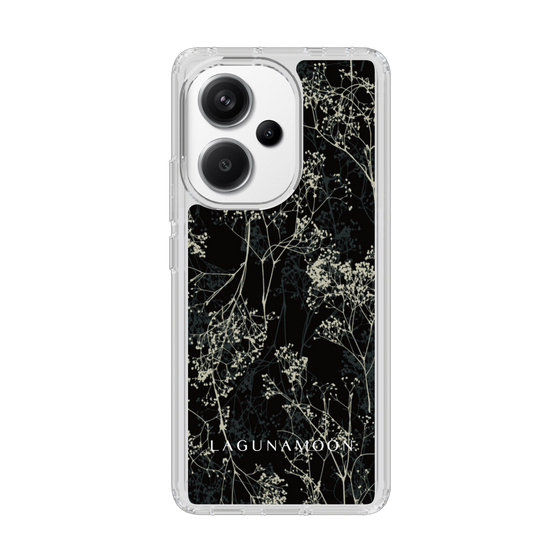 Slim Protection Case［ LAGUNAMOON - Botanical - Black ］