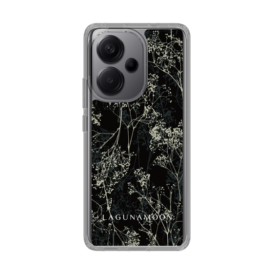 Slim Protection Case［ LAGUNAMOON - Botanical - Black ］