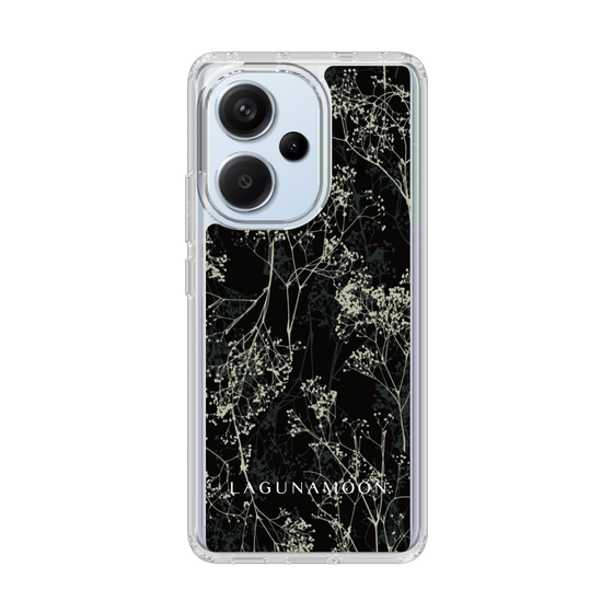 Slim Protection Case［ LAGUNAMOON - Botanical - Black ］