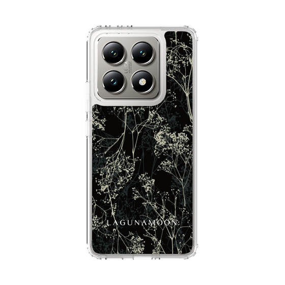 Slim Protection Case［ LAGUNAMOON - Botanical - Black ］