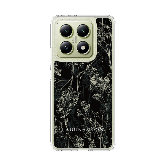 Slim Protection Case［ LAGUNAMOON - Botanical - Black ］