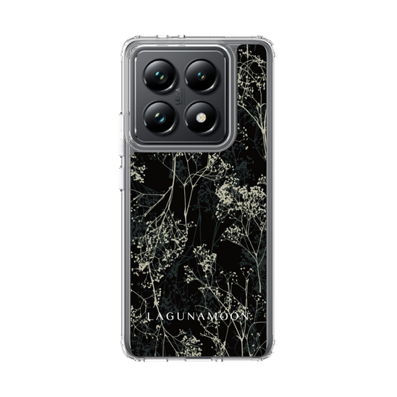 Slim Protection Case［ LAGUNAMOON - Botanical - Black ］