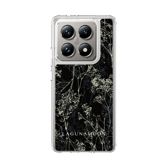 Slim Protection Case［ LAGUNAMOON - Botanical - Black ］