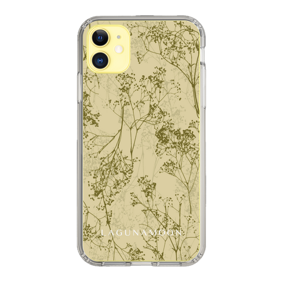 Slim Protection Case［ LAGUNAMOON - Botanical - Yellow ］