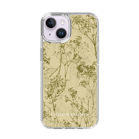 Slim Protection Case［ LAGUNAMOON - Botanical - Yellow ］