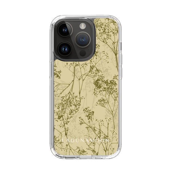 Slim Protection Case［ LAGUNAMOON - Botanical - Yellow ］