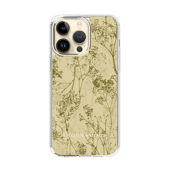 Slim Protection Case［ LAGUNAMOON - Botanical - Yellow ］