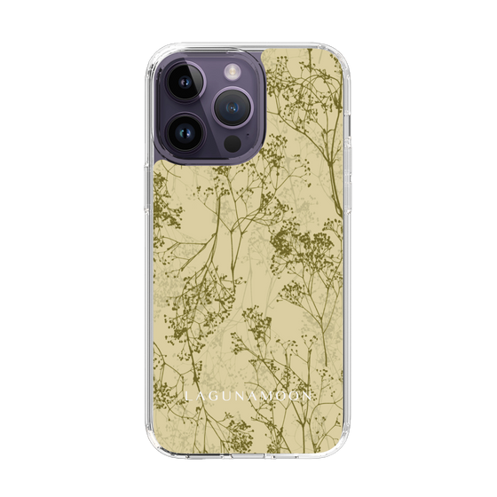 Slim Protection Case［ LAGUNAMOON - Botanical - Yellow ］
