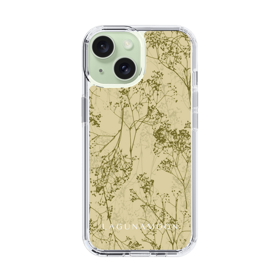 Slim Protection Case［ LAGUNAMOON - Botanical - Yellow ］