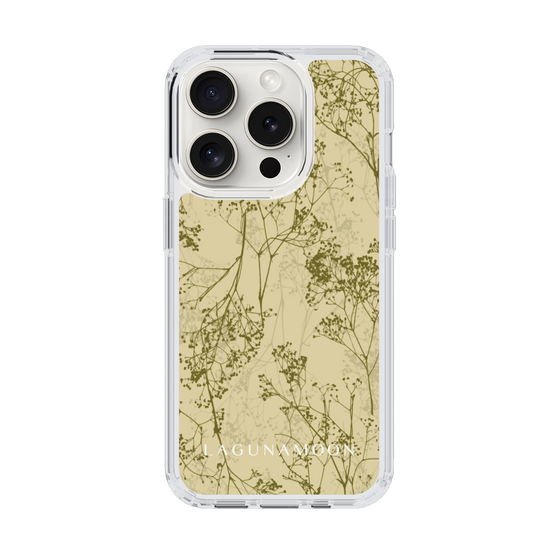 Slim Protection Case［ LAGUNAMOON - Botanical - Yellow ］