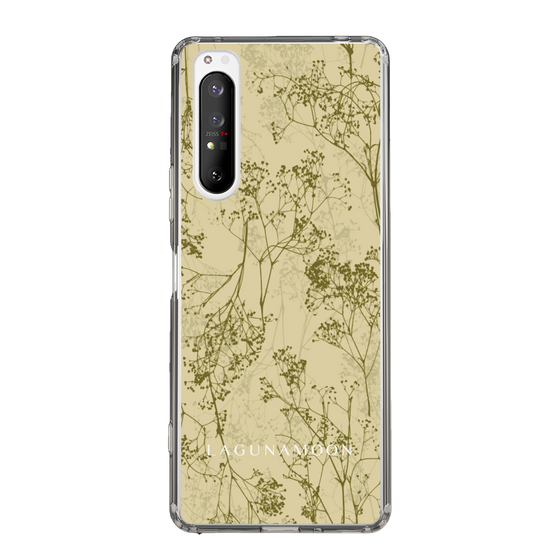 Slim Protection Case［ LAGUNAMOON - Botanical - Yellow ］