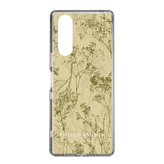 Slim Protection Case［ LAGUNAMOON - Botanical - Yellow ］