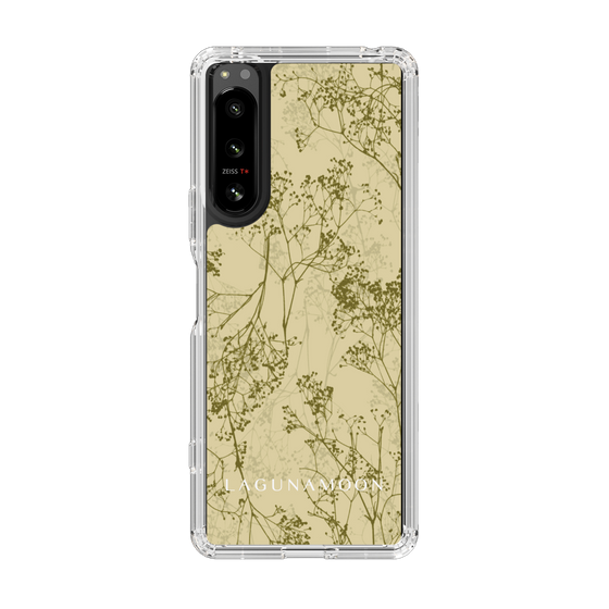Slim Protection Case［ LAGUNAMOON - Botanical - Yellow ］